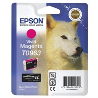 Epson T0963 Husky Vivid Magenta Standard Capacity Ink Cartridge 11ml - C13T09634010 - ONE CLICK SUPPLIES