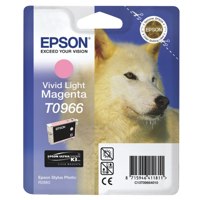 Epson T0966 Husky Vivid Light Standard Capacity Magenta Ink 11ml - C13T09664010 - ONE CLICK SUPPLIES