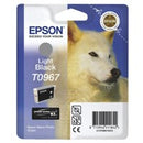 Epson T0967 Husky Light Black Standard Capacity Ink Cartridge 11ml - C13T09674010 - ONE CLICK SUPPLIES