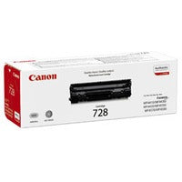 Canon 728BK Black Standard Capacity Toner Cartridge 2.1k pages - 3500B002 - ONE CLICK SUPPLIES