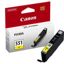 Canon CLI551Y Yellow Standard Capacity Ink Cartridge 7ml - 6511B001 - ONE CLICK SUPPLIES