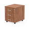 Dynamic Impulse 3 Drawer Mobile Pedestal Walnut I000125 - ONE CLICK SUPPLIES