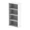 Impulse 1600mm Bookcase White I000171 - ONE CLICK SUPPLIES