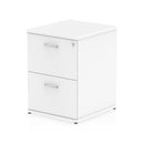 Impulse 2 Drawer Filing Cabinet White I000192 - ONE CLICK SUPPLIES