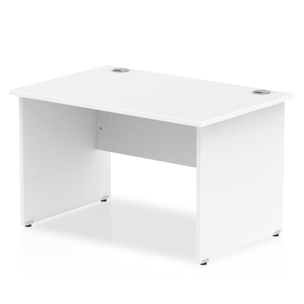 Impulse 1200 x 800mm Straight Desk White Top Panel End Leg I000393 - ONE CLICK SUPPLIES