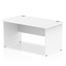 Impulse 1400 x 800mm Straight Desk White Top Panel End Leg I000394 - ONE CLICK SUPPLIES