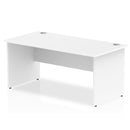 Impulse 1600 x 800mm Straight Desk White Top Panel End Leg I000395 - ONE CLICK SUPPLIES