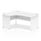 Impulse 1600mm Left Crescent Desk White Top Panel End Leg I000409 - ONE CLICK SUPPLIES