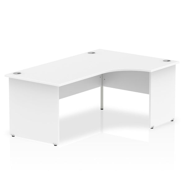 Impulse 1800mm Right Crescent Desk White Top Panel End Leg I000412 - ONE CLICK SUPPLIES