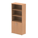 Impulse 2000mm Open Shelves Cupboard Oak I000755 - ONE CLICK SUPPLIES