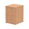 Impulse 2 Drawer Filing Cabinet Oak I000780 - ONE CLICK SUPPLIES