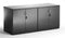 Dynamic High Gloss 1600mm Credenza Twin Cupboard Black I000909 - ONE CLICK SUPPLIES