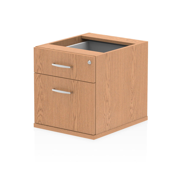 Impulse 2 Drawer Fixed Pedestal Oak I001638 - ONE CLICK SUPPLIES