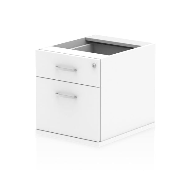 Impulse 2 Drawer Fixed Pedestal White I001642 - ONE CLICK SUPPLIES