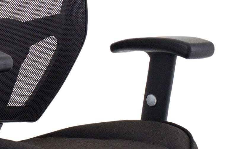 Denver Black Mesh Chair With Headrest KC0283 - ONE CLICK SUPPLIES