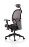 Denver Black Mesh Chair With Headrest KC0283 - ONE CLICK SUPPLIES