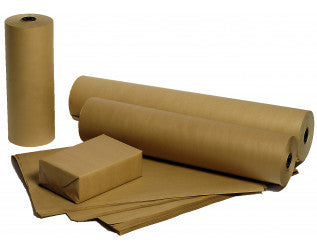 Belgravia  Imitation Kraft Paper Rolls - 90gsm - 600mm x 200m - ONE CLICK SUPPLIES