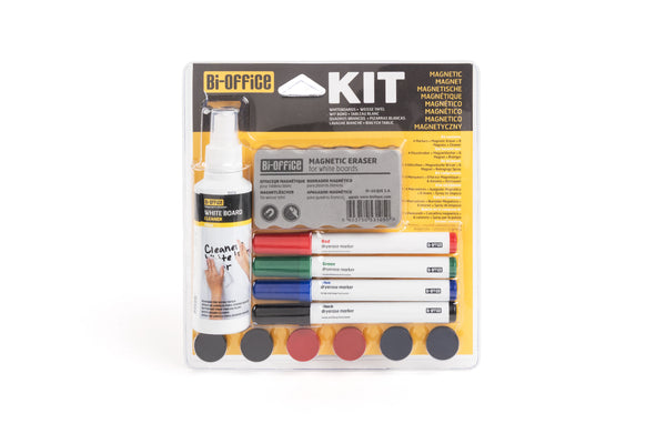 Bi-Office Magnetic Board Accessory Kit - KT1010 - ONE CLICK SUPPLIES