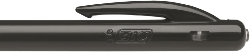 Bic M10 Clic Retractable Ballpoint Pen 1mm Tip 0.32mm Line Black (Pack 50) - 1199190125 - ONE CLICK SUPPLIES