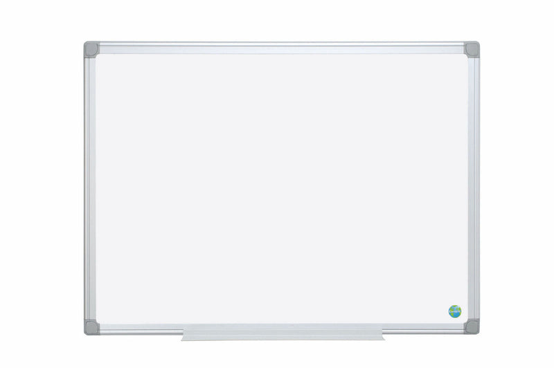 Bi-Office Earth-It Non Magnetic Melamine Whiteboard Aluminium Frame 900x600mm - MA0300790 - ONE CLICK SUPPLIES