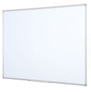 Bi-Office Maya Non Magnetic Melamine Whiteboard Grey Plastic Frame 600x450mm - MB0412186 - ONE CLICK SUPPLIES