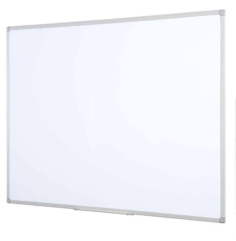 Bi-Office Maya Non Magnetic Melamine Whiteboard Grey Plastic Frame 600x450mm - MB0412186 - ONE CLICK SUPPLIES