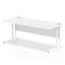 Impulse 1800 x 800mm Straight Desk White Top White Cantilever Leg MI002194 - ONE CLICK SUPPLIES