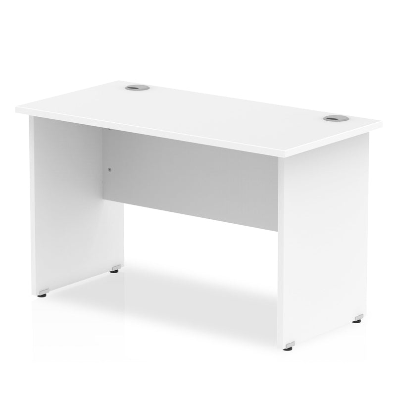 Impulse 1200 x 600mm Straight Desk White Top Panel End Leg MI002246 - ONE CLICK SUPPLIES