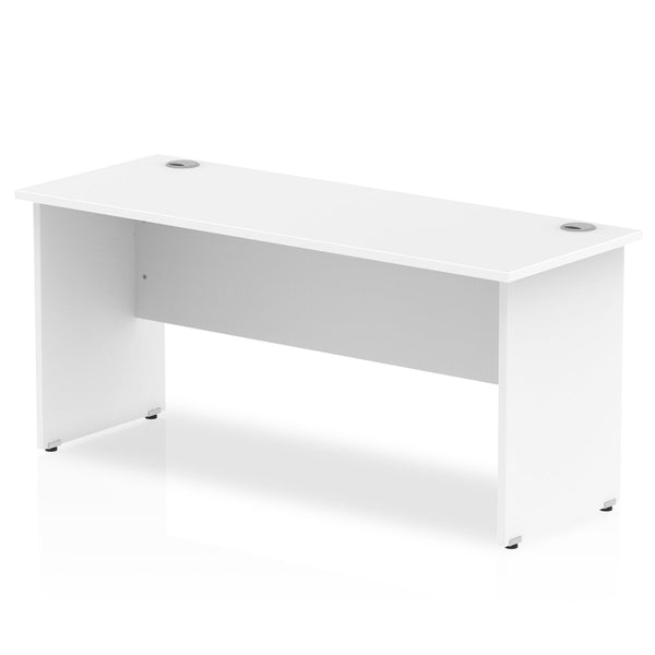 Impulse 1600 x 600mm Straight Desk White Top Panel End Leg MI002248 - ONE CLICK SUPPLIES