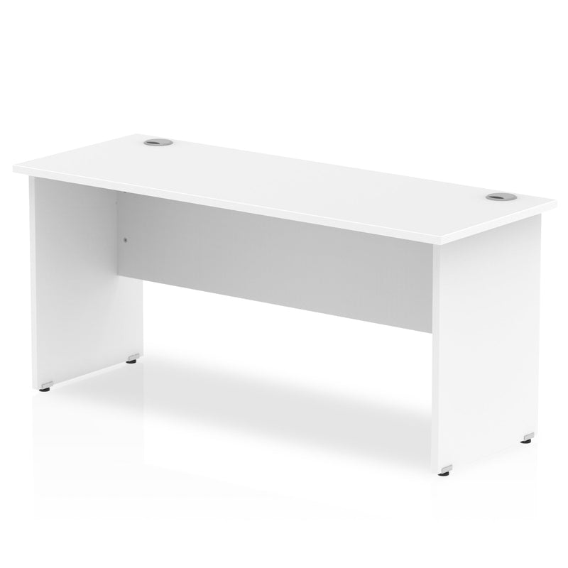 Impulse 1600 x 600mm Straight Desk White Top Panel End Leg MI002248 - ONE CLICK SUPPLIES