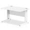 Impulse 1200 x 800mm Straight Desk White Top White Cable Managed Leg MI002271 - ONE CLICK SUPPLIES