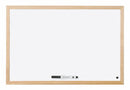 Bi-Office Non Magnetic Melamine Whiteboard Pine Wood Frame 400x300mm - MP01001010 - ONE CLICK SUPPLIES