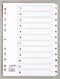 Exacompta Index 1-12 A4 160gsm Card White with White Mylar Tabs - MWD1-12Z - ONE CLICK SUPPLIES