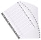 Exacompta Index 1-20 A4 160gsm Card White with White Mylar Tabs - MWD1-20Z - ONE CLICK SUPPLIES