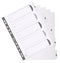 Exacompta Index 1-5 A4 160gsm Card White with White Mylar Tabs - MWD1-5Z - ONE CLICK SUPPLIES