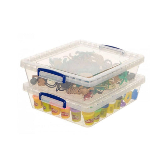 Really Useful Clear Plastic (Nestable) Storage Box 10.5 Litre