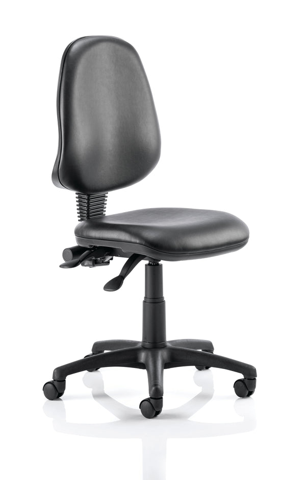 Eclipse Plus II Vinyl Chair Black Without Arms OP000029 - ONE CLICK SUPPLIES