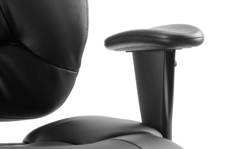 Galaxy Chair Black Leather OP000068 - ONE CLICK SUPPLIES