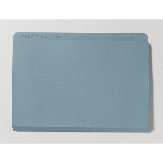 Guildhall Open Top Wallet Manilla Foolscap 315gsm Blue (Pack 50) - OTW-BLUZ - ONE CLICK SUPPLIES