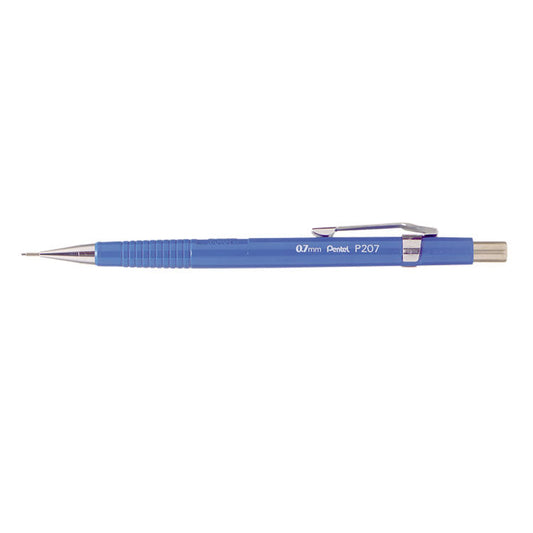 Pentel P207 Mechanical Pencil HB 0.7mm Lead Blue Barrel (Pack 12) - ONE CLICK SUPPLIES