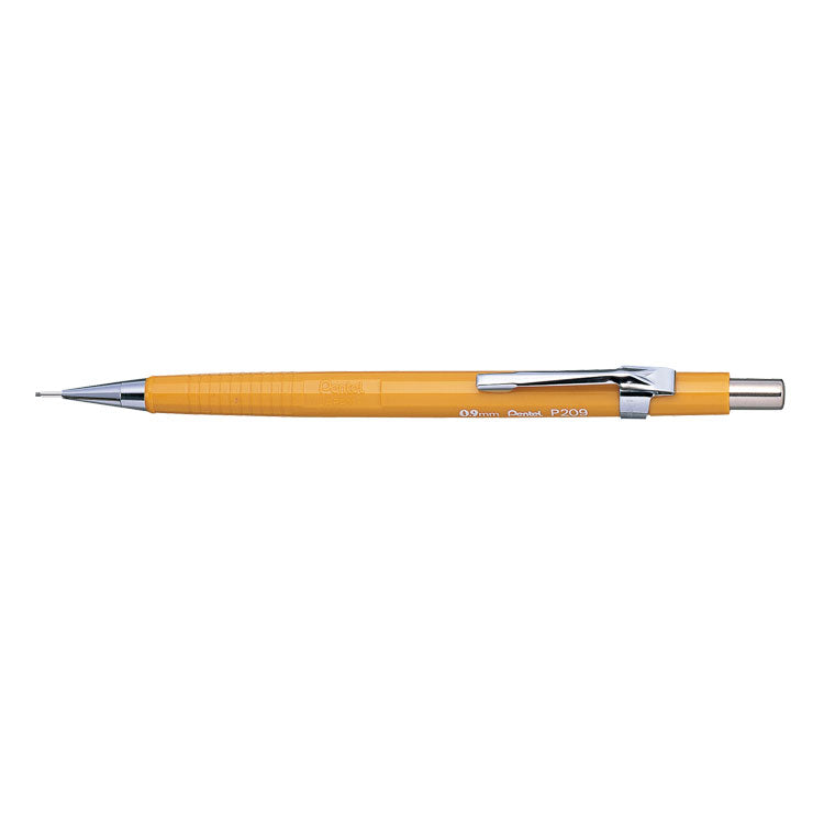 Pentel P209 Mechanical Pencil HB 0.9mm Lead Yellow Barrel (Pack 12) - ONE CLICK SUPPLIES