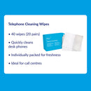 ValueX Desk Telephone Cleaning Wipes (Pack 20) PHC020UT - ONE CLICK SUPPLIES