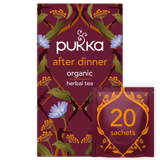 Pukka Tea After Dinner Individually Wrapped Enveloped Tea 20's {Caffeine Free}