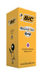 Bic Round Stic Grip Ballpoint Pen 1mm Tip 0.32mm Line Purple (Pack 40) - 920412 - ONE CLICK SUPPLIES