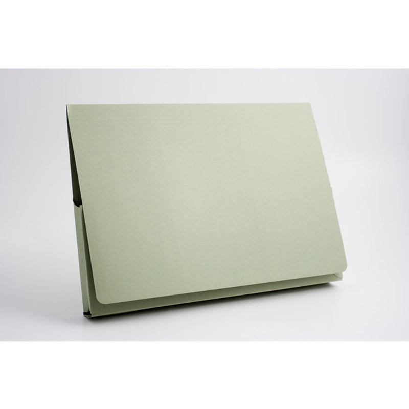 Guildhall Legal Wallet Manilla 356x254mm Full Flap 315gsm Green (Pack 50) - PW3-GRNZ - ONE CLICK SUPPLIES