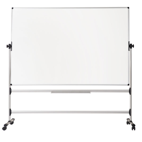 Bi-Office Earth-It Mobile Whiteboard Non Magnetic 1500x1200mm Silver - RQR0421 - ONE CLICK SUPPLIES