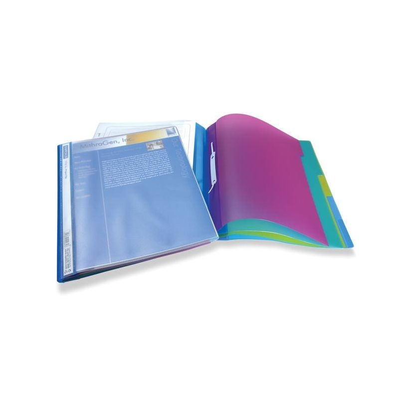 Rapesco A4+ Clear Assorted 5 Part Project File Pack 5's - ONE CLICK SUPPLIES