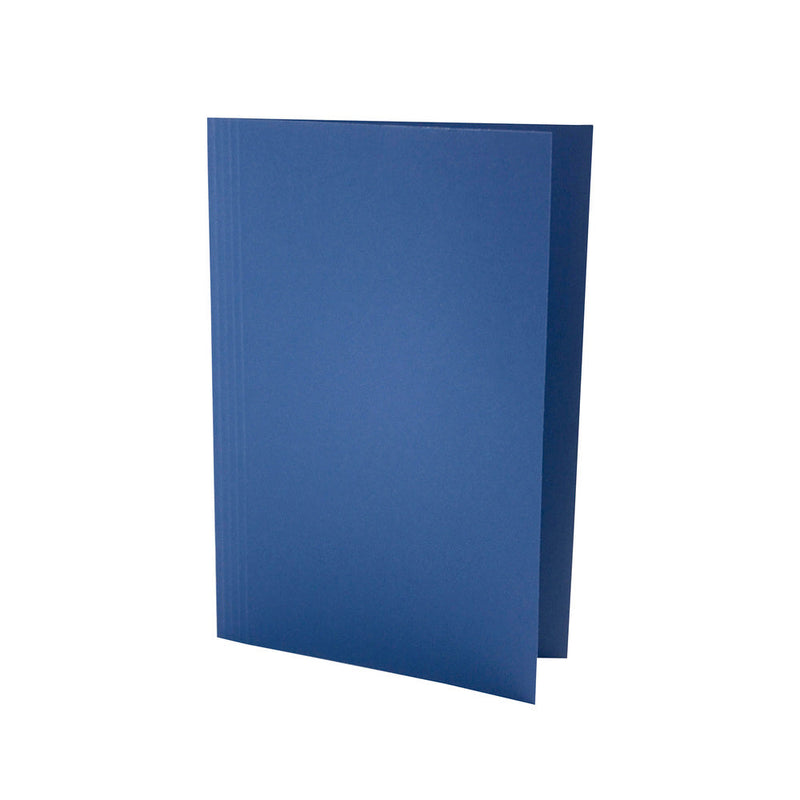 Exacompta Square Cut Folder Manilla Foolscap 180gsm Blue (Pack 100) - SCL-BLUZ - ONE CLICK SUPPLIES