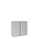 Phoenix SCL Series 2 Door 1 Shelf Steel Storage Cupboard in Grey with Key Lock SCL0891GGK - ONE CLICK SUPPLIES