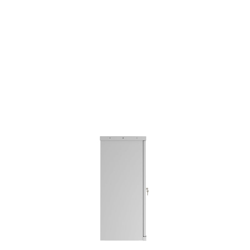 Phoenix SCL Series 2 Door 1 Shelf Steel Storage Cupboard in Grey with Key Lock SCL0891GGK - ONE CLICK SUPPLIES